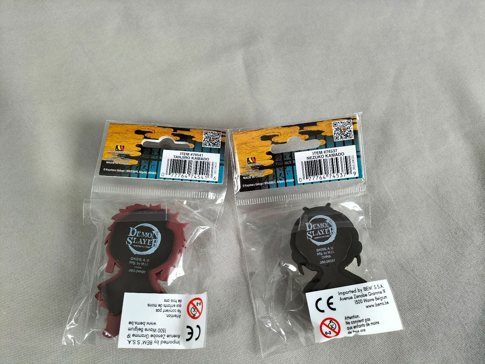Lot of 2 3D Demon Slayer Magnets | Manga | New | Nezuko & Tanjiro – photo 2